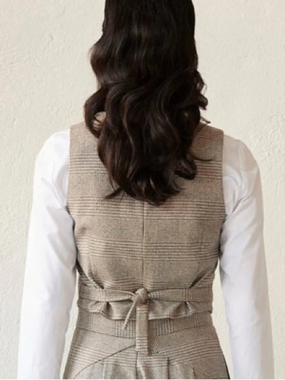 Christine Alcalay Diane Vest - Herringbone- XL - NWT
